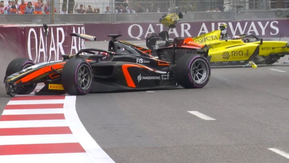 Violento accidente en la Fórmula 2.