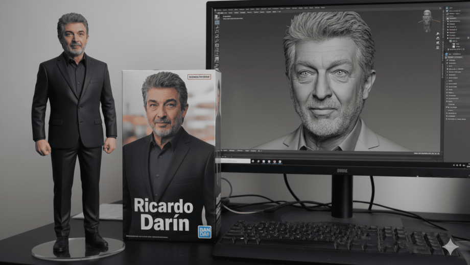 Figura coleccionable de Ricardo Darín, según la IA.-