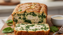 Imagen de Budín de espinaca y pollo: versátil y nutritivo, perfecto para cenas rápidas y almuerzos