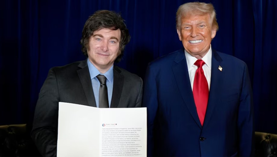 Javier Milei y Donald Trump se reunieron en Estados Unidos. (Foto: Gentileza Infobae).