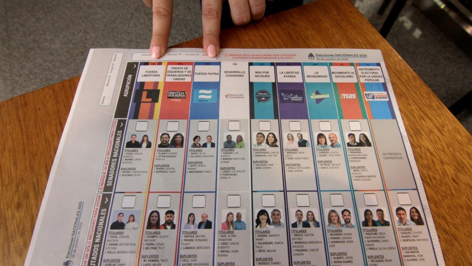 La boleta única de papel tendrá un tamaño de 22x26 centímetros. Foto: Oscar Livera.