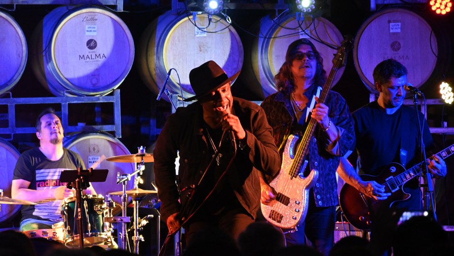 Bernard Fowler, el sábado pasado, en Bodegas Malma. (Foto: Florencia Salto)