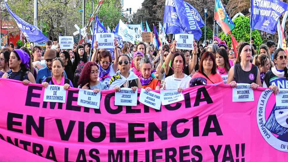 Neuquén marcha para denunciar la violencia machista en un nuevo 25N. (Foto: Cecilia Maletti).