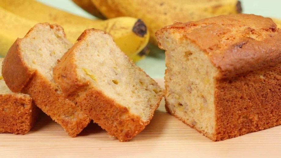 Pan saludable de banana y naranja. 
