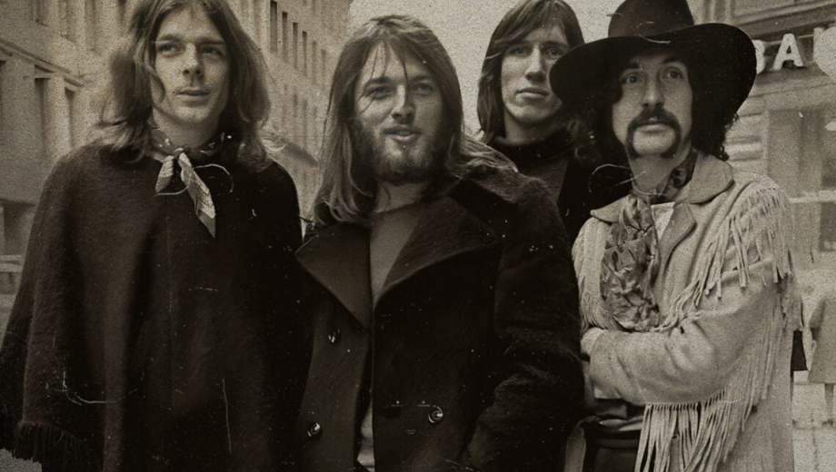 Pink Floyd del 75: Rick Wright, Dave Gilmour, Roger Waters y Nick Mason.