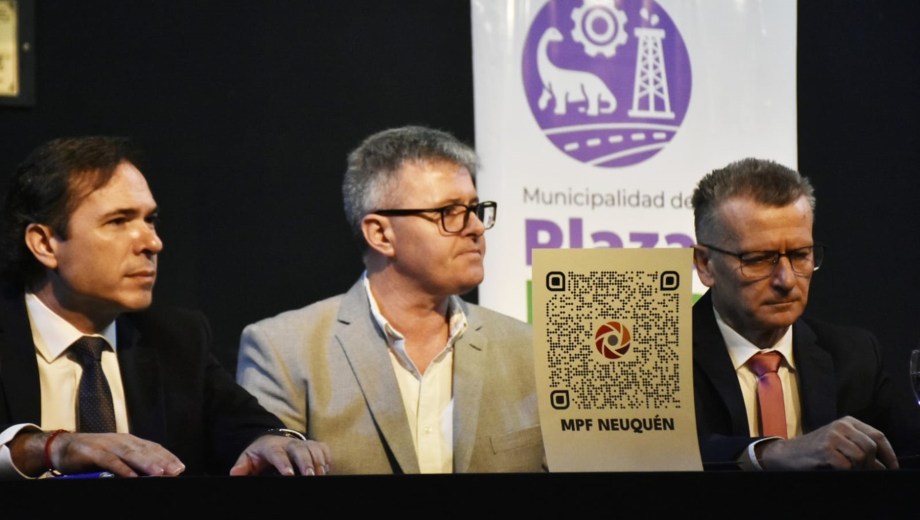 Plaza Huincul se sumó al código QR para denunciar microtráfico. (Foto: gentileza)