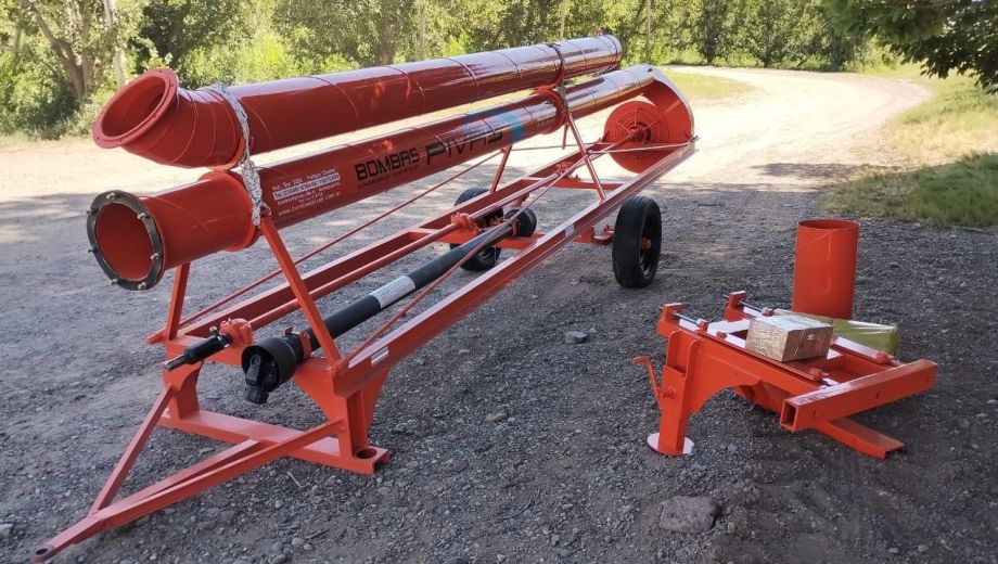 La bomba Pivas que sorteará Río Negro Rural. Foto: gentileza bombas Pivas.