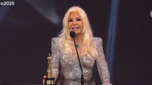 El blooper de Susana Giménez en los Martín Fierro: confundió el nombre de Luck Ra en pleno discurso