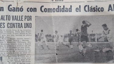 A 57 años del histórico partido: Unión 8, Alto Valle 1
