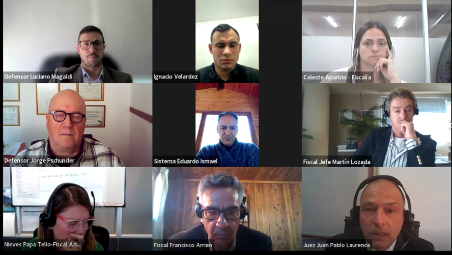 La audiencia de formulación de cargos a los dos sospechosos se hizo de manera virtual este jueves. (imagen captura de video)