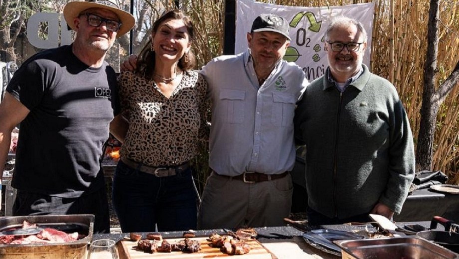 Mario López, Constanza Moltedo, Diego Dubles y Marcelo Miras en el evento organizado por Conciencia Patagónica.