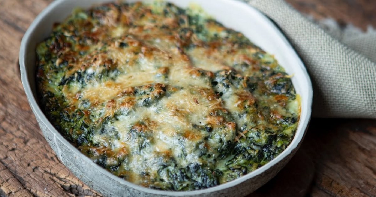 Espinacas gratinadas: en pocos minutos una receta sabrosa y fácil de hacer
