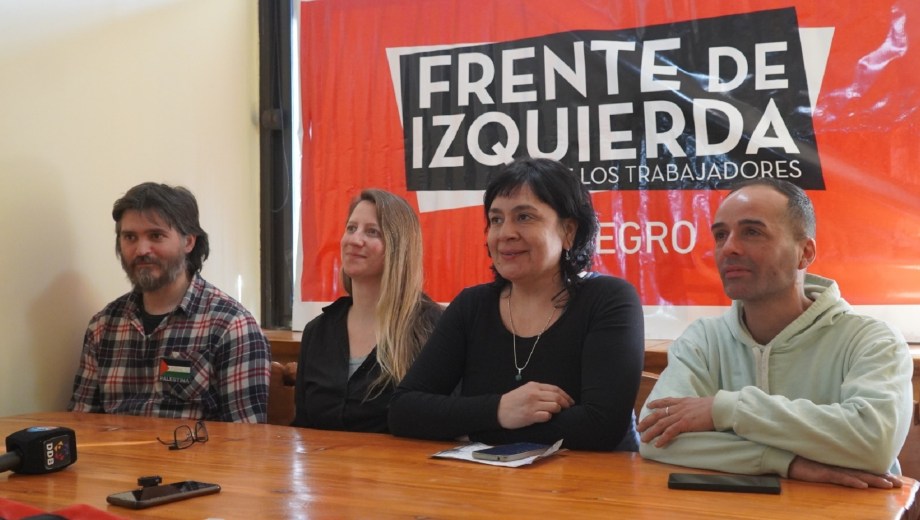 Los candidatos del Frente de Izquierda y los Trabajadores- Unidad en Río Negro. Archivo
