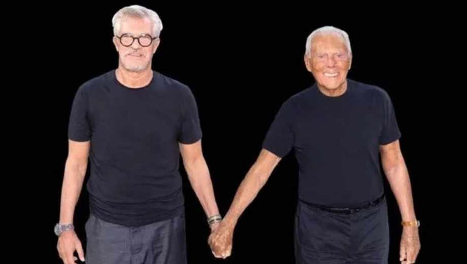Giorgio Armani y “Leo” Dell’Orco