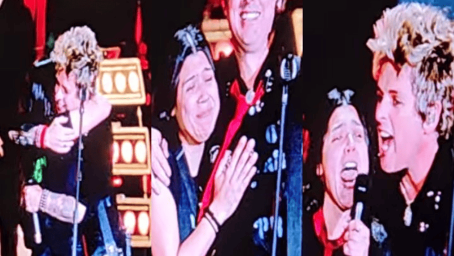 Green Day subió a una fan al escenario.-