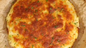 Milhojas o tarta de papa, rellena con jamón y queso ¡tremenda!