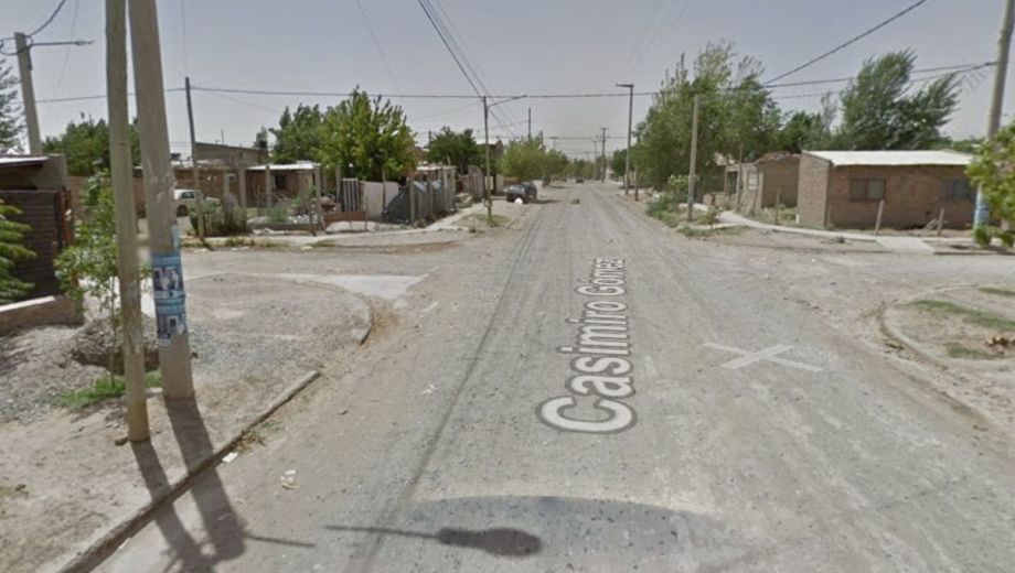 Incendio en el oeste de Neuquén. Foto. Captura Street Views. 