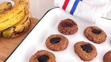 Pepas integrales con base de banana: sin manteca y sin huevo