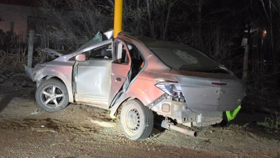 Choque con heridos. Foto: Gentileza Centenario Digital. 