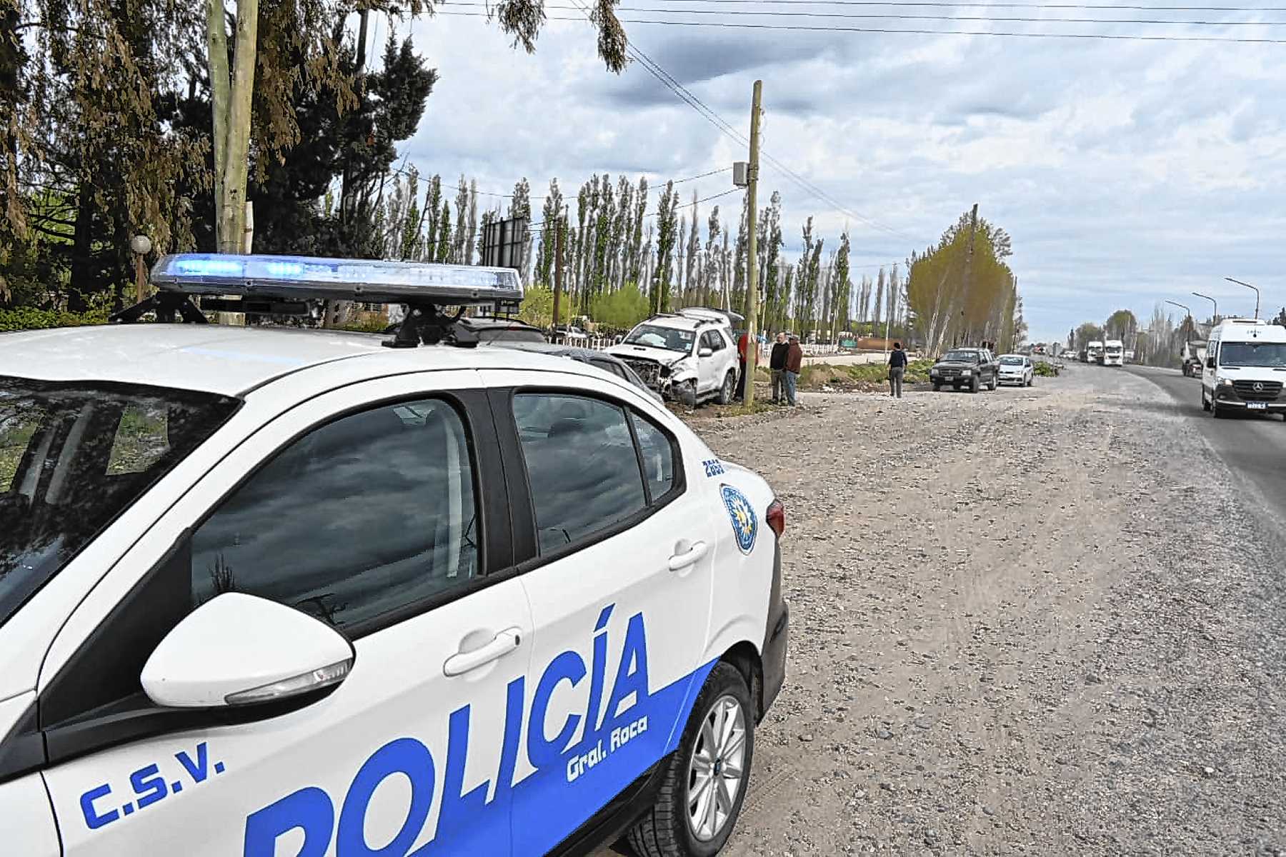 Una mujer herida por un impactante choque sobre la Ruta 22 en Roca ...