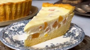 Tarta de duraznos y yogur: la combinación perfecta para un postre