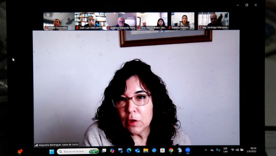 La jueza Berenguer abrió el debate pero, después, lo suspendió. Foto: Marcelo Ochoa.