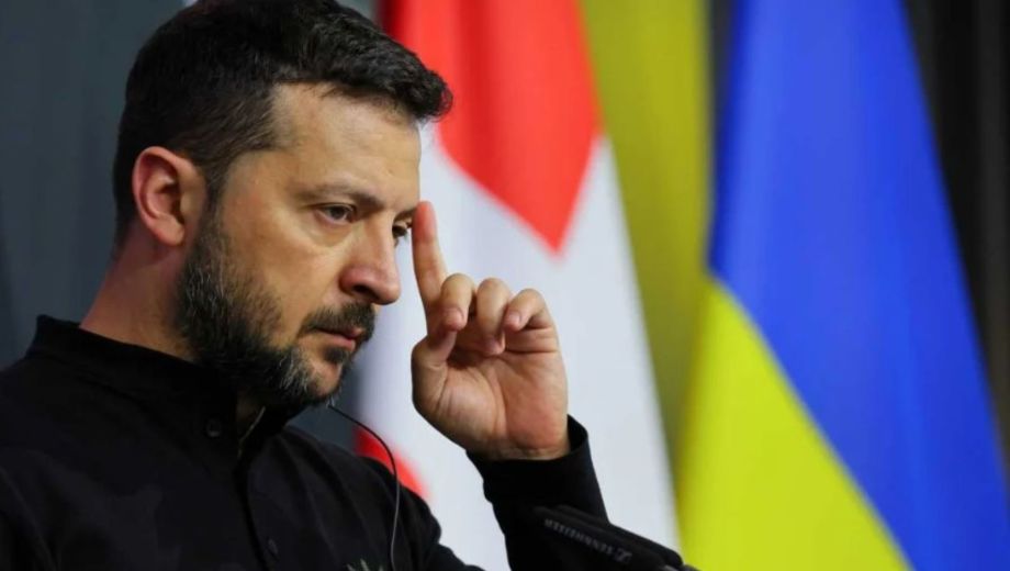 El presidente de Ucrania, Volodymyr Zelensky, habló del espacio aéreo. Foto: Gentileza NA.  