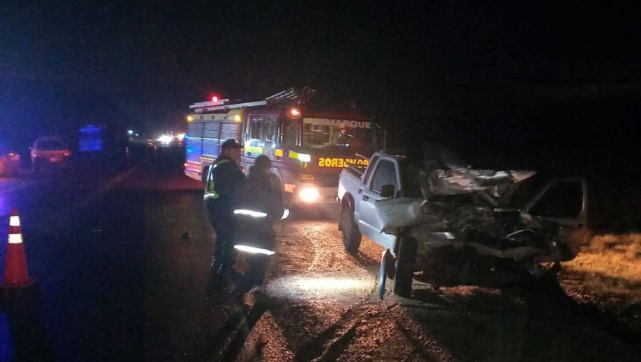 Choque múltiple en la Ruta 250. Foto: Gentileza Hoy Valle Medio. 