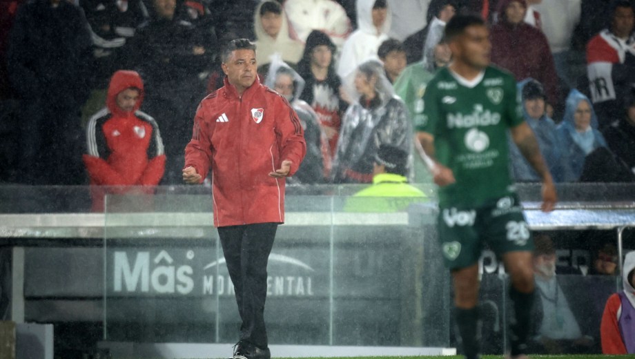Marcelo Gallardo en la derrota de River ante Sarmiento en el Monumental. (FBaires)