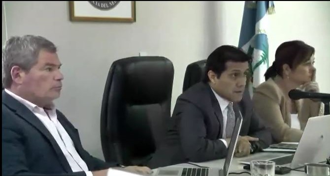 El tribunal que deberá resolver el caso está compuesto por jueces de Chos Malal, Zapala y Cutral Co. Foto captura.