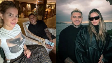 Mauro Icardi viajó a Milán y Wanda Nara le dedicó una frase en italiano a su nuevo novio