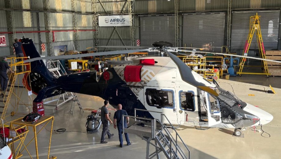La Argentina incorporó una aeronave, el helicóptero Airbus H160. (Gentileza).