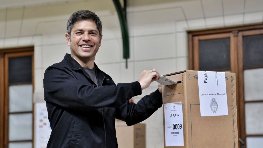 Axel Kicillof votó en Buenos Aires.