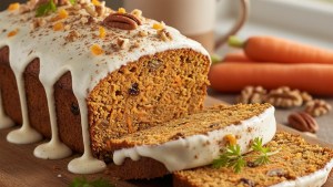 Budín de zanahoria sin harina, sin azúcar y listo en pocos minutos 