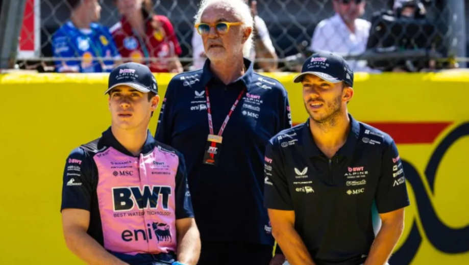 Briatore, con Gasly y Colapinto. ¿Se mantiene el tridente para el 2026? (Archivo)