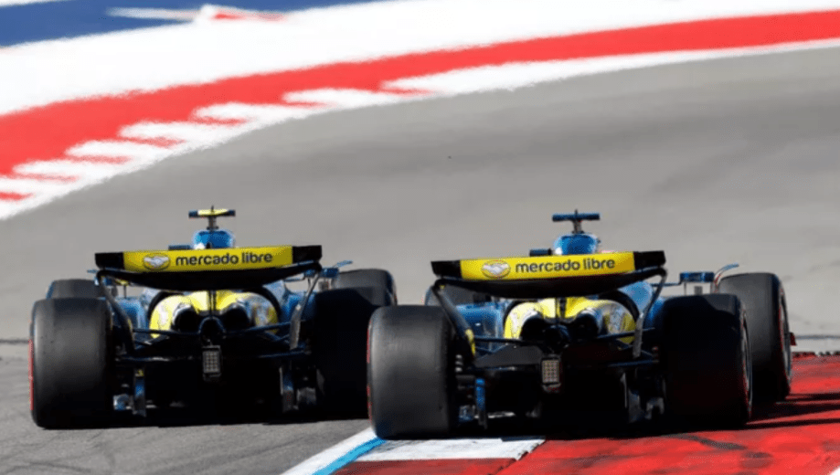 Llegó la orden, Franco no hizo caso y pasó Pierre en el cierre del Gran Premio de Estados Unidos. (Motrosports)