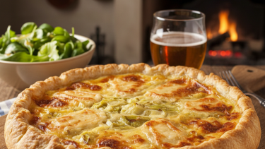 Cómo preparar una flamiche, la tarta salada típica de Francia que es más fácil de hacer de lo que parece