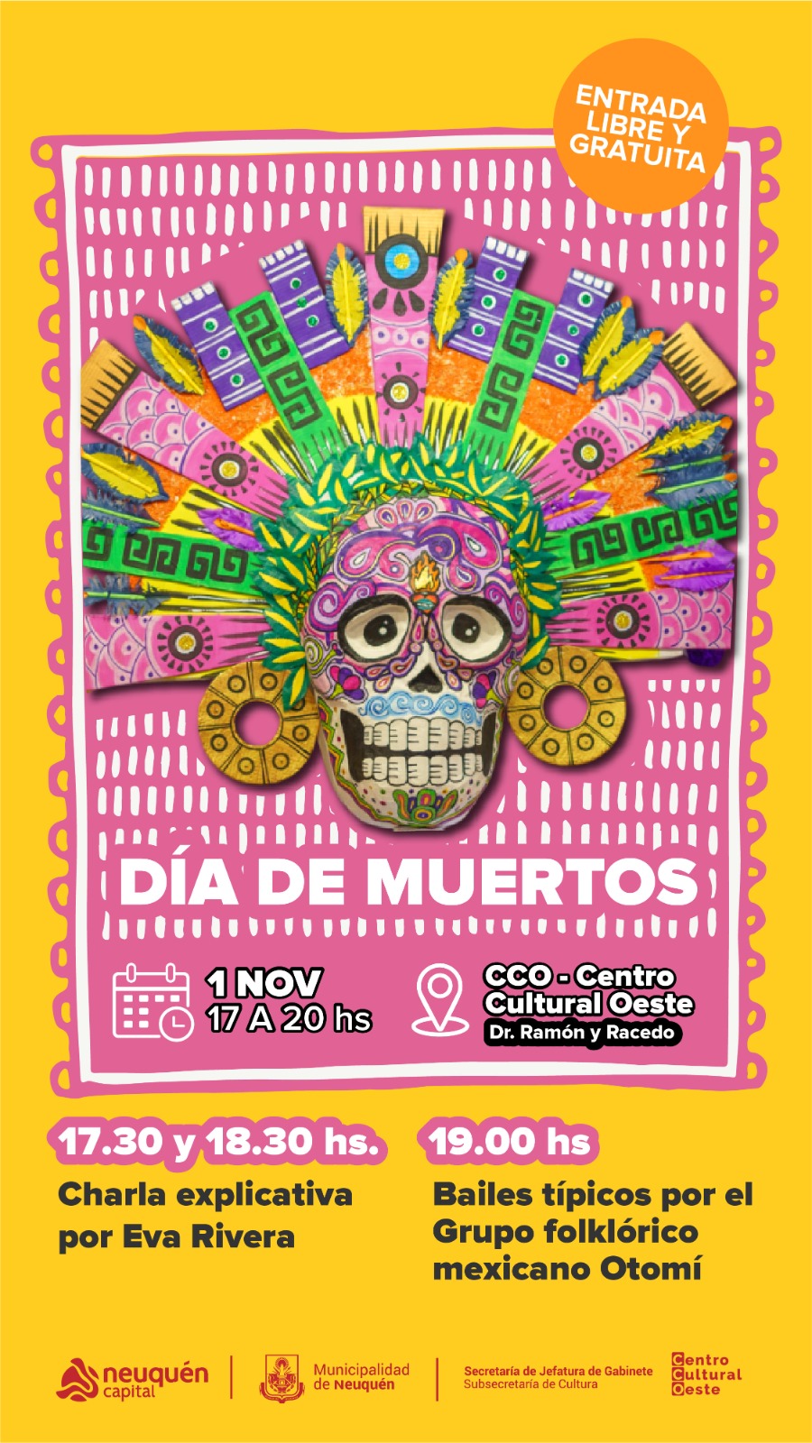 Altar Día de Muertos + charla explicativa + bailes típicos mexicanos