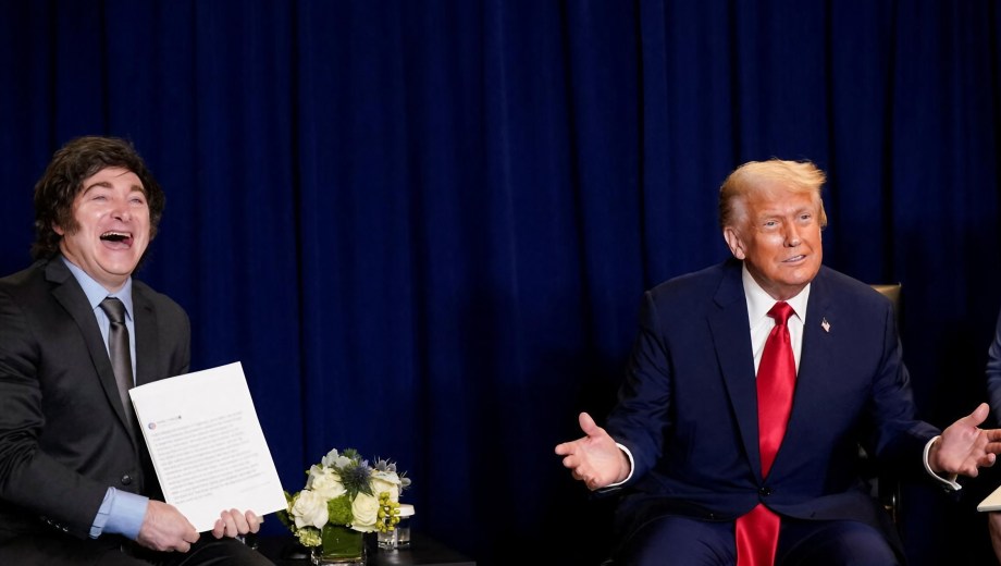 Javier Milei y Donald Trump.