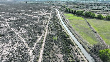 Valle Azul, al sur del río Negro, duplicará sus hectáreas bajo riego con una obra clave
