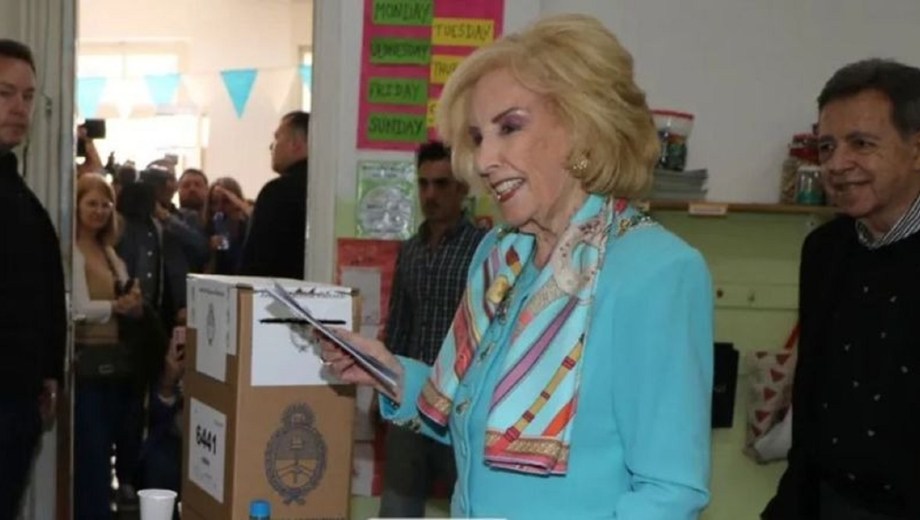 Mirtha Legrand en las elecciones 2025. 