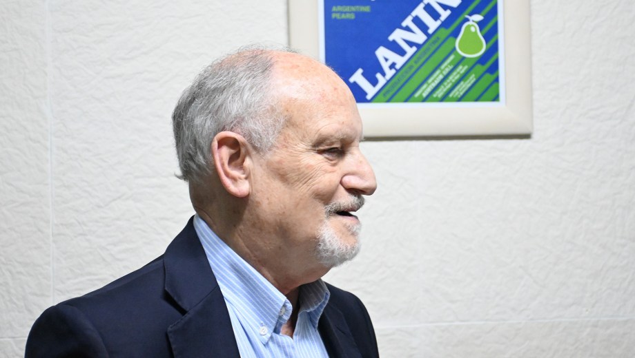 Jorge Cecowski logró un hito para la fruticultura en la Patagonia. Foto: Florencia Salto.