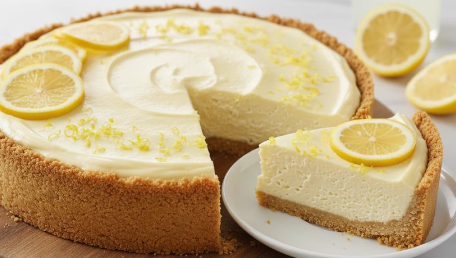 Torta helada de limón.