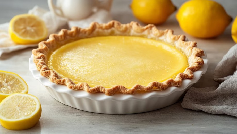 Torta helada de limón.