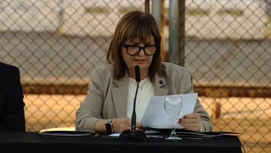 La ministra de Seguridad, Patricia Bullrich.