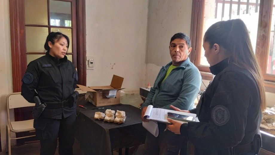 Recuperan restos fósiles ofrecidos ilegalmente en redes sociales en Cinco Saltos. Foto: gentileza.