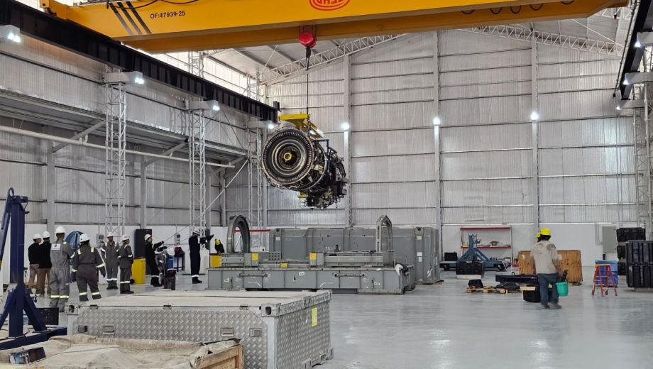 GE habilitó un centro de reparación de turbinas que se usan para generar energía en Vaca MuertaFoto: Gentileza. 