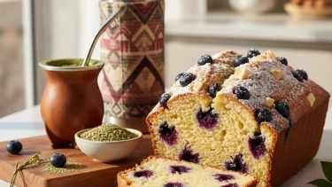 Cómo hacer un irresistible budín de arándanos y chocolate blanco para la merienda