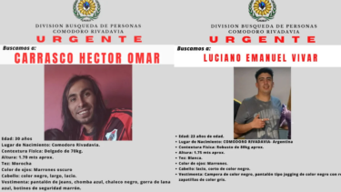 Desaparecieron dos jóvenes en Chubut en la misma ciudad donde buscan a la pareja de jubilados