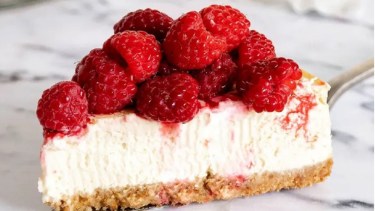 Cómo hacer un tentador cheesecake de frambuesas